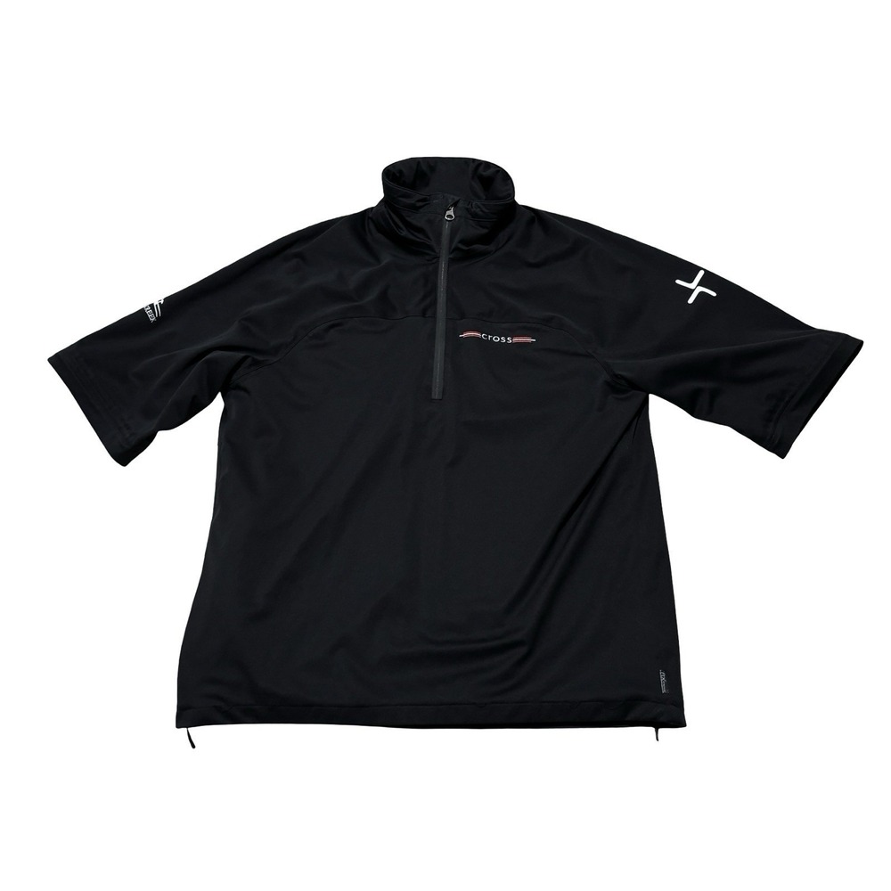 CROSS Sportswear Men's Short Sleeve Windbreaker Pullover Size Large 23 x 27